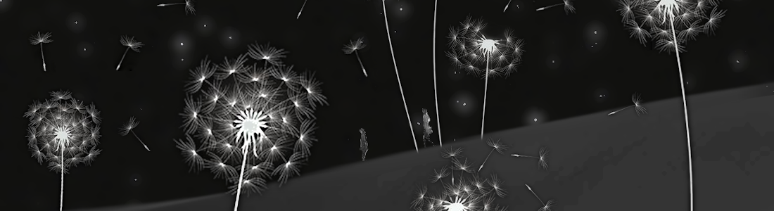 Dandelion fuzz sand dunes