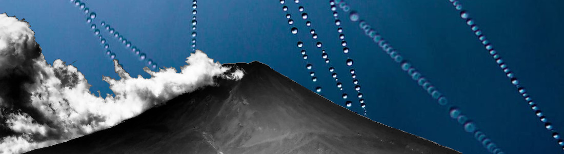 Fuji spiderweb water droplet